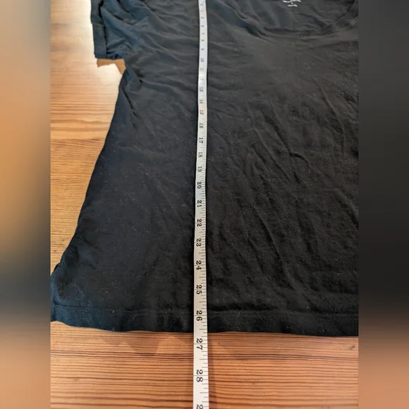 Lou & Grey Supima Cotton Black Tee Size XL - Picture 7 of 7